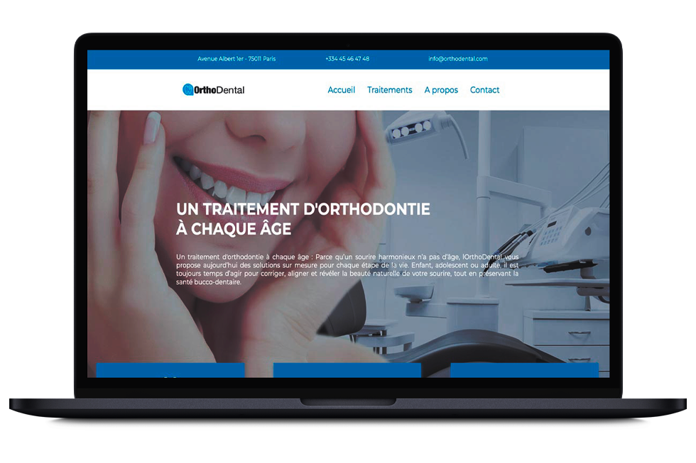 site web template orthodental