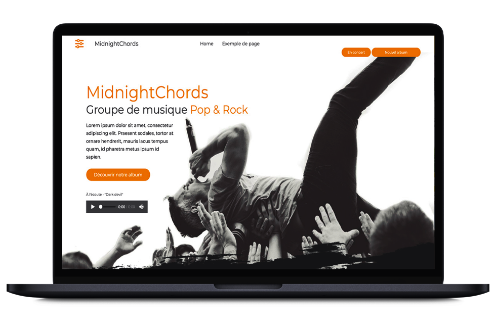site web template MidnightChords